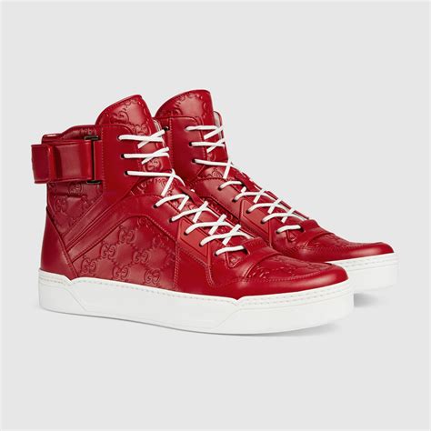 gucci high top sneakers monochrome|gucci ultrapace sneakers.